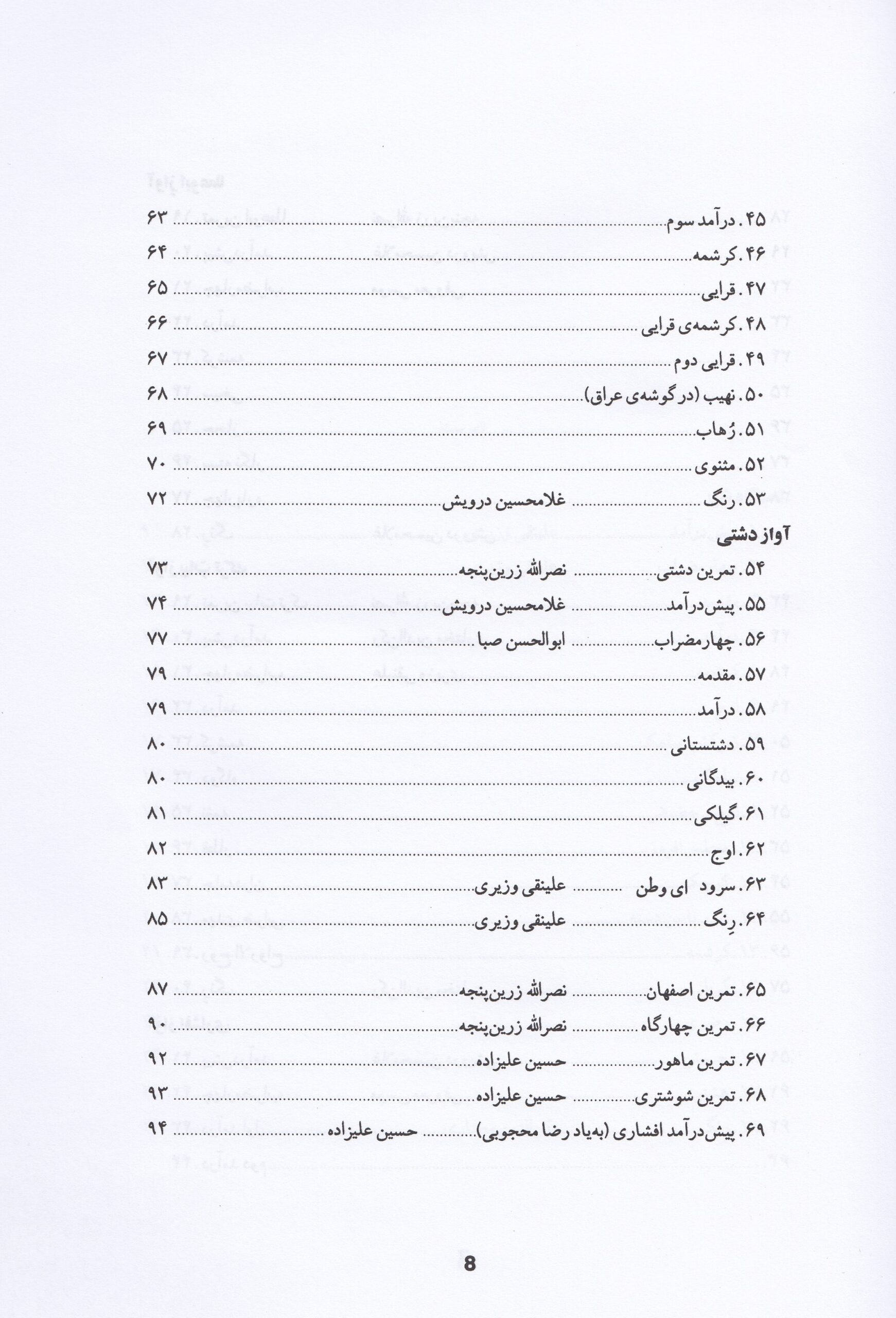 ردیف مقدماتی تار و سه تار (کتاب سوم هنرستان) ردیف مقدماتی تار و سه تار (کتاب سوم هنرستان)